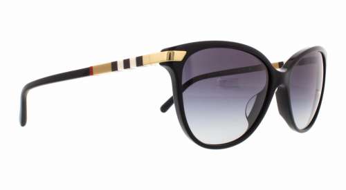 NWT Burberry Sunglasses BE 4216F 3001/8G Black / Gray Gradient 57 mm 30018G NIB
